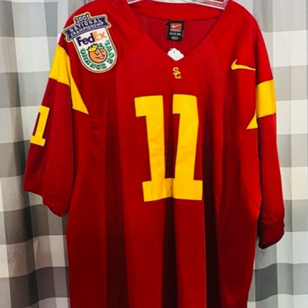 USC Trojans NCAA Authentic Nike 2005 Orange Bowl Patch Team Jersey